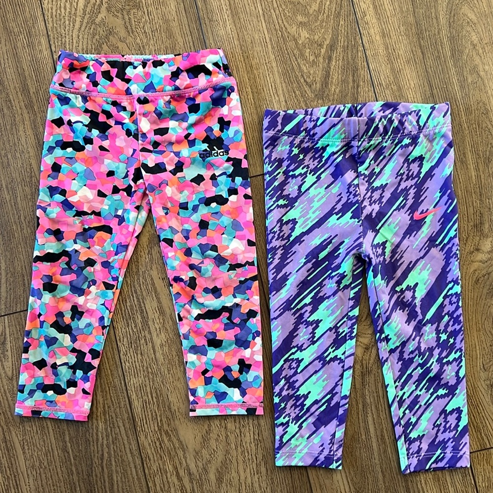Kids' Multicolor Athletic Leggings - Adidas & Nike Styles